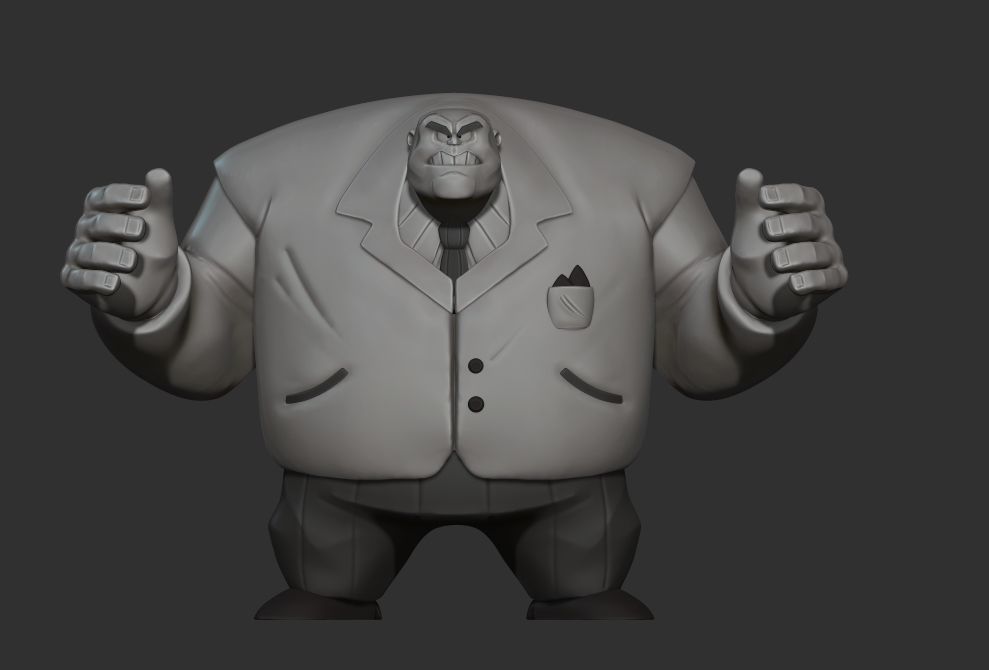 kingping miniature  stylized 3D print model_3