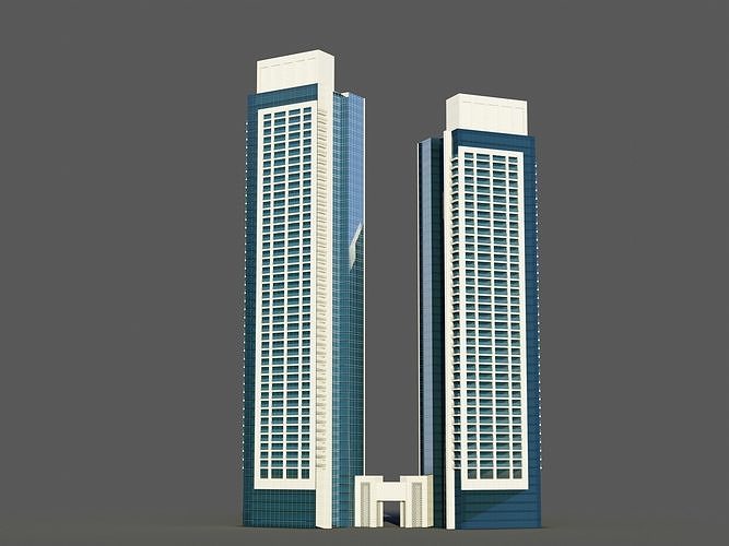 Act Towers - Dubai 3D model