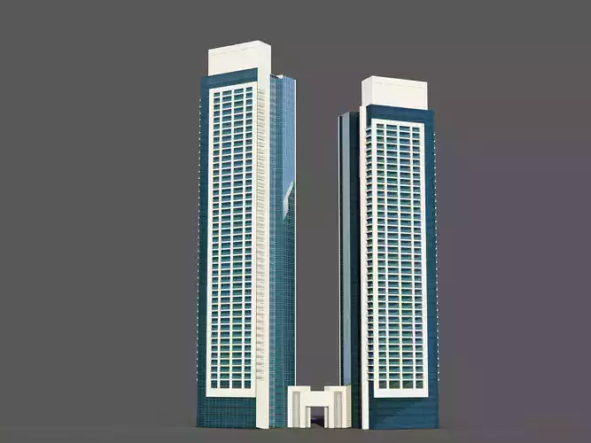 Act Towers - Dubai 3D model