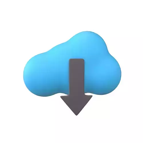 Cloud Download Icon v1 001