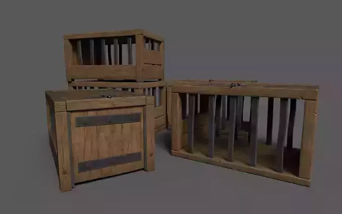 Animal Grate Low-poly 3D model