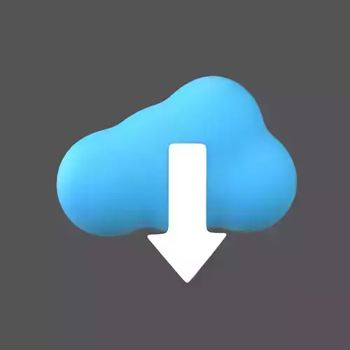 Cloud Download Icon v1 003