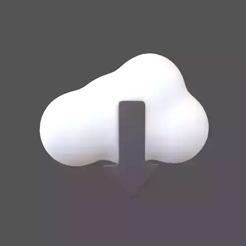 Cloud Download Icon v1 004