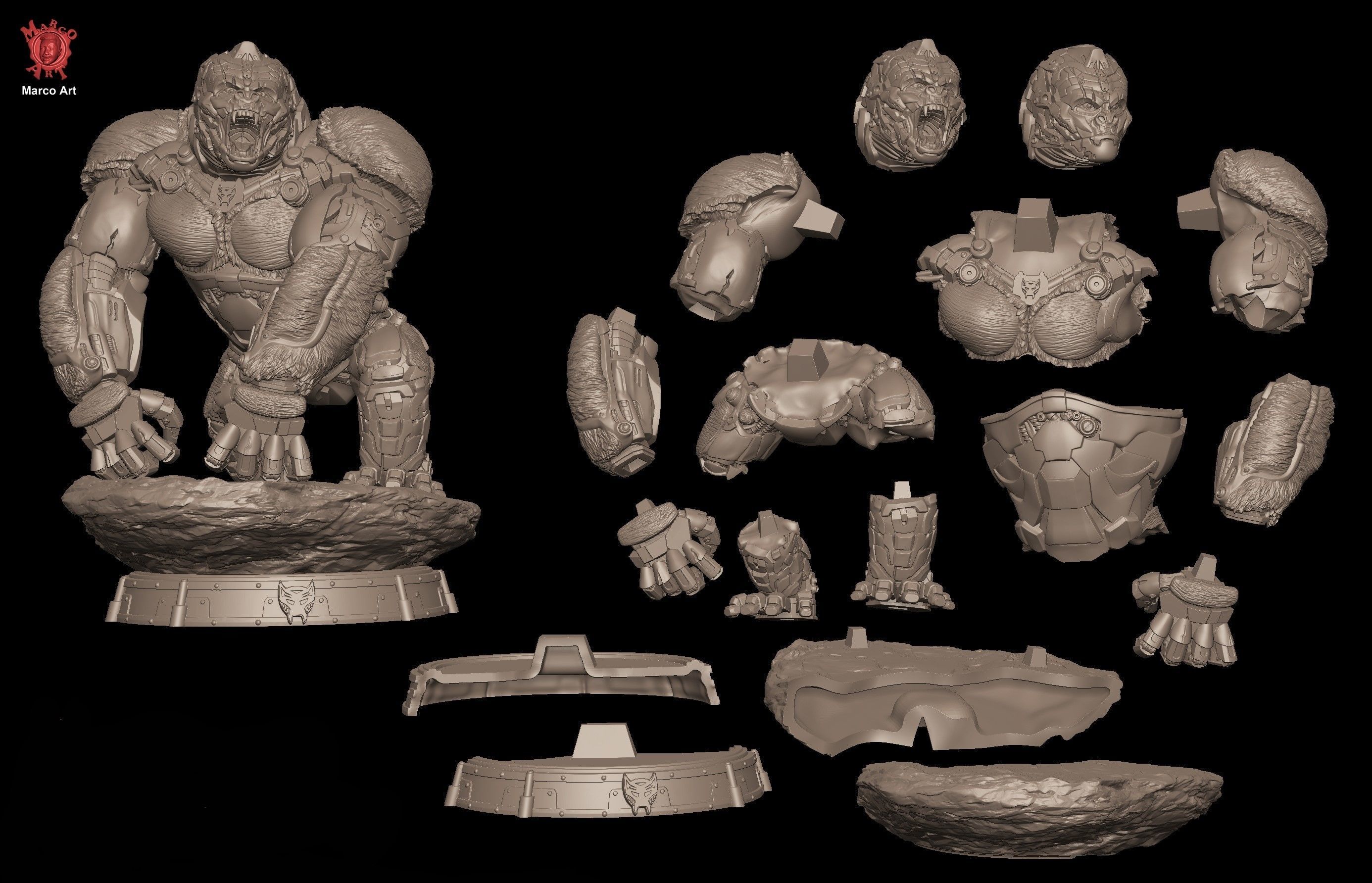 Optimus Prima 3D stl file 3D print model_6