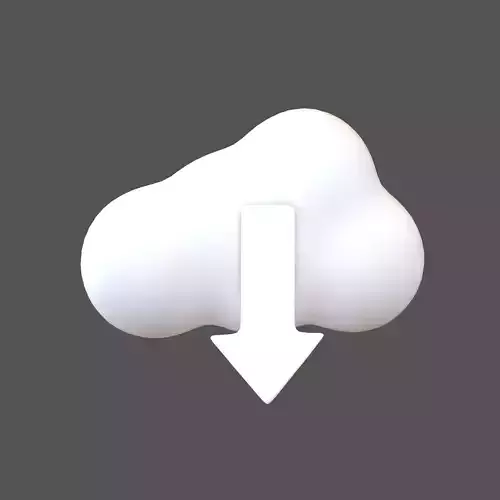 Cloud Download Icon v1 006