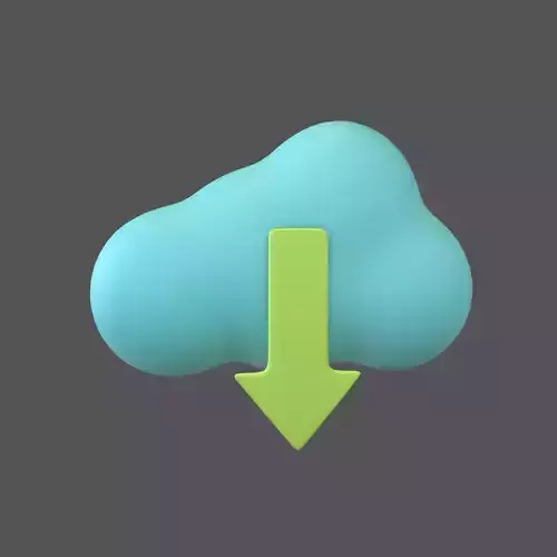 Cloud Download Icon v1 008