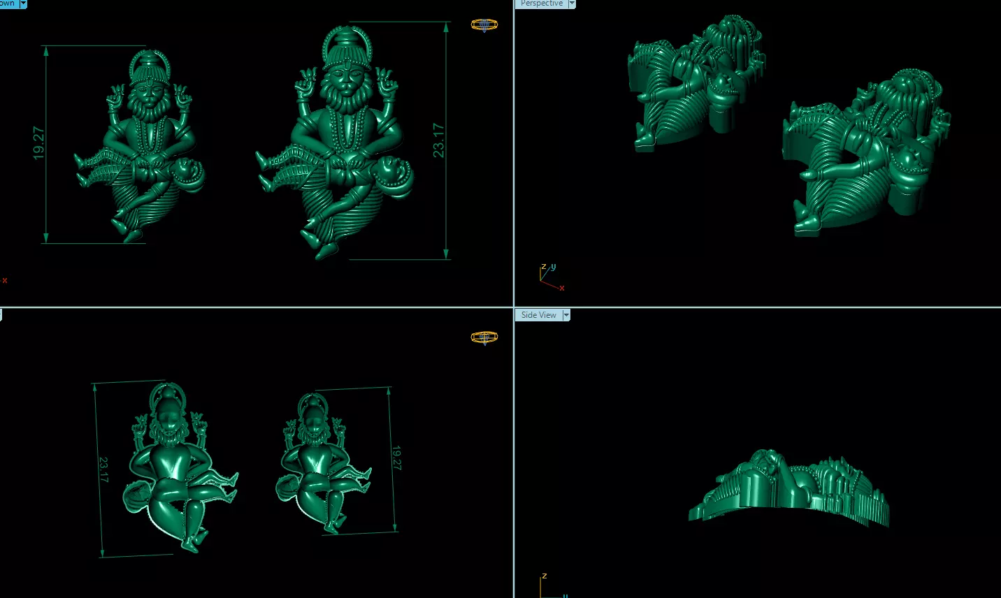 narasimha 3D print model_0