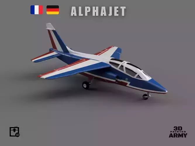 Dassault Dornier Alphajet E  1-44e scale - STL files  