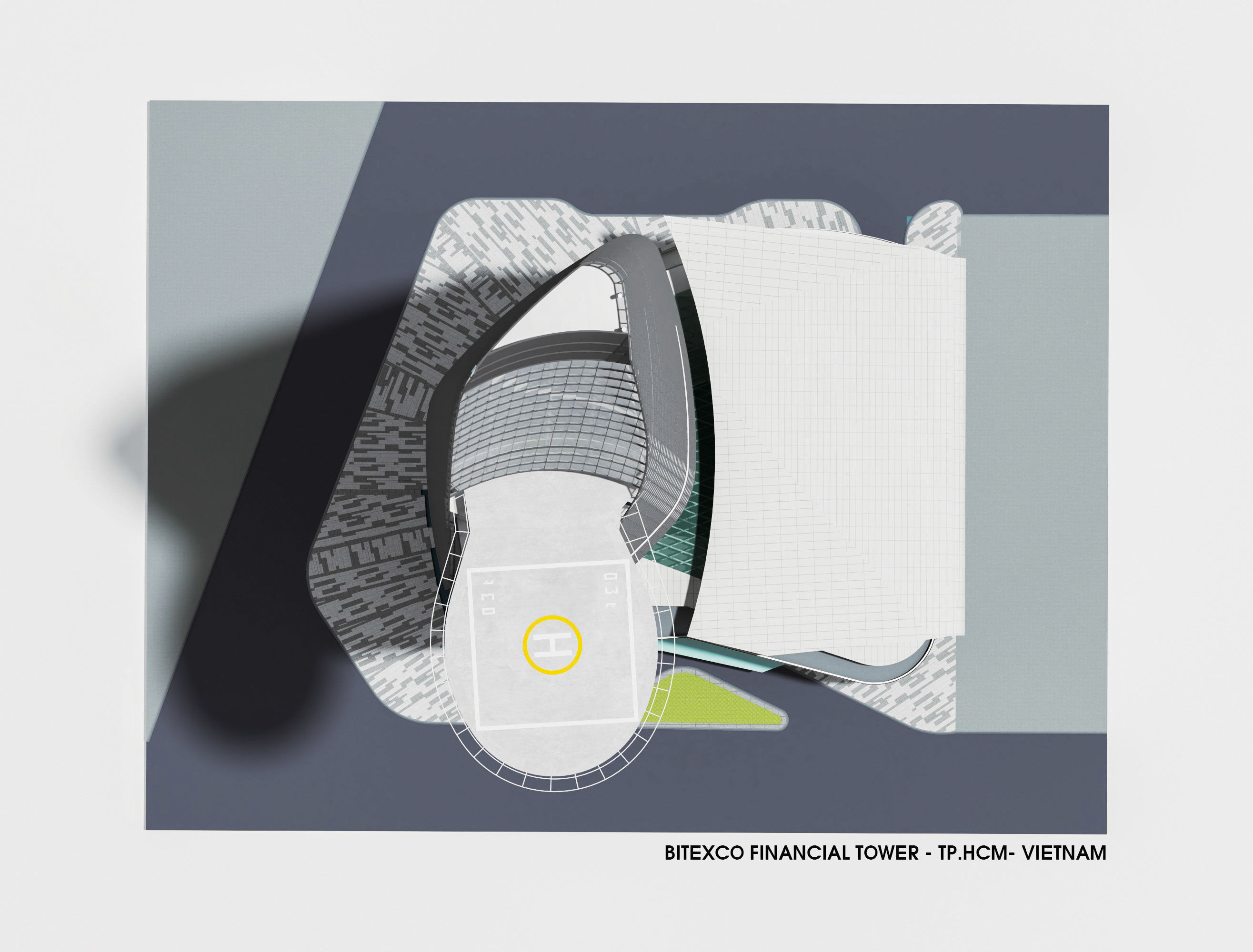 BITEXCO FINANCIAL TOWER Low-poly 3D model_8