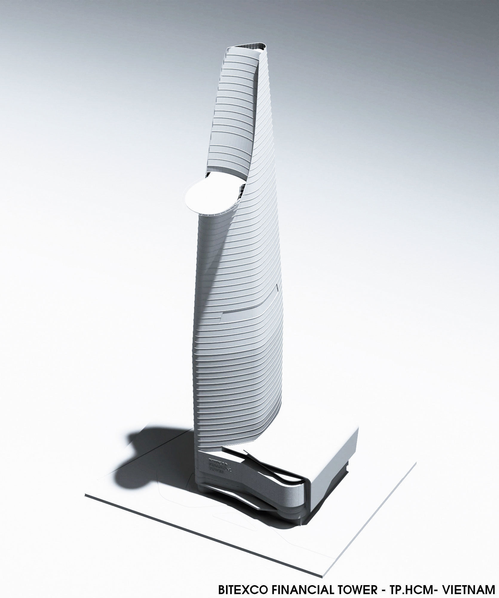 BITEXCO FINANCIAL TOWER Low-poly 3D model_7