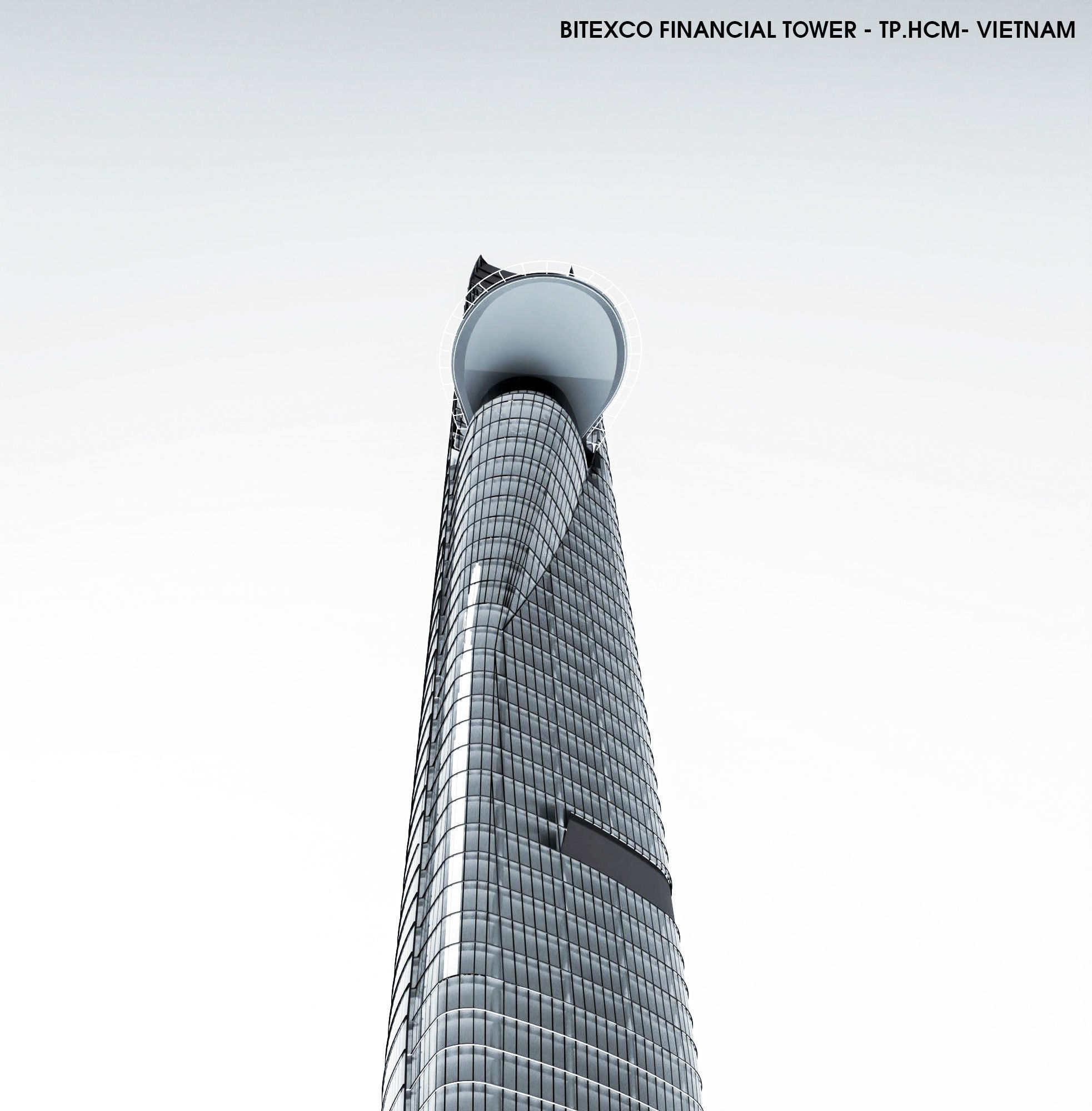 BITEXCO FINANCIAL TOWER Low-poly 3D model_4