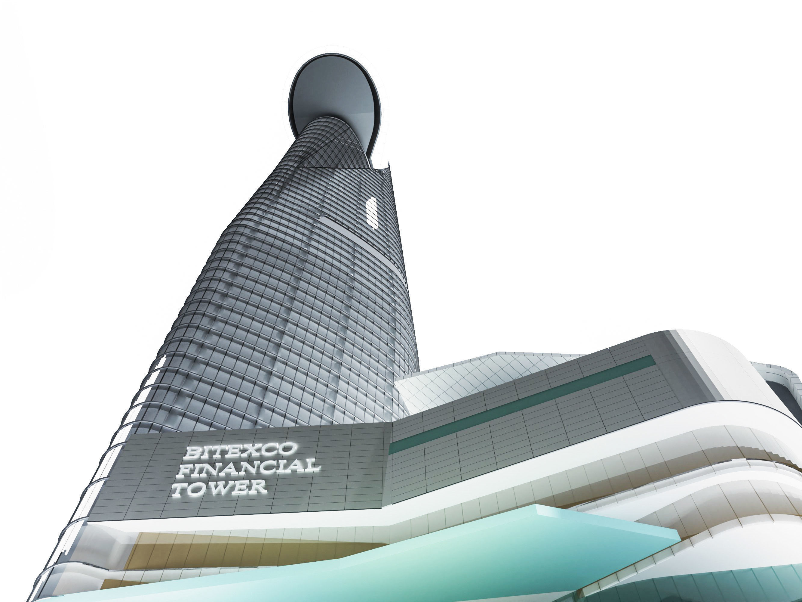 BITEXCO FINANCIAL TOWER Low-poly 3D model_2