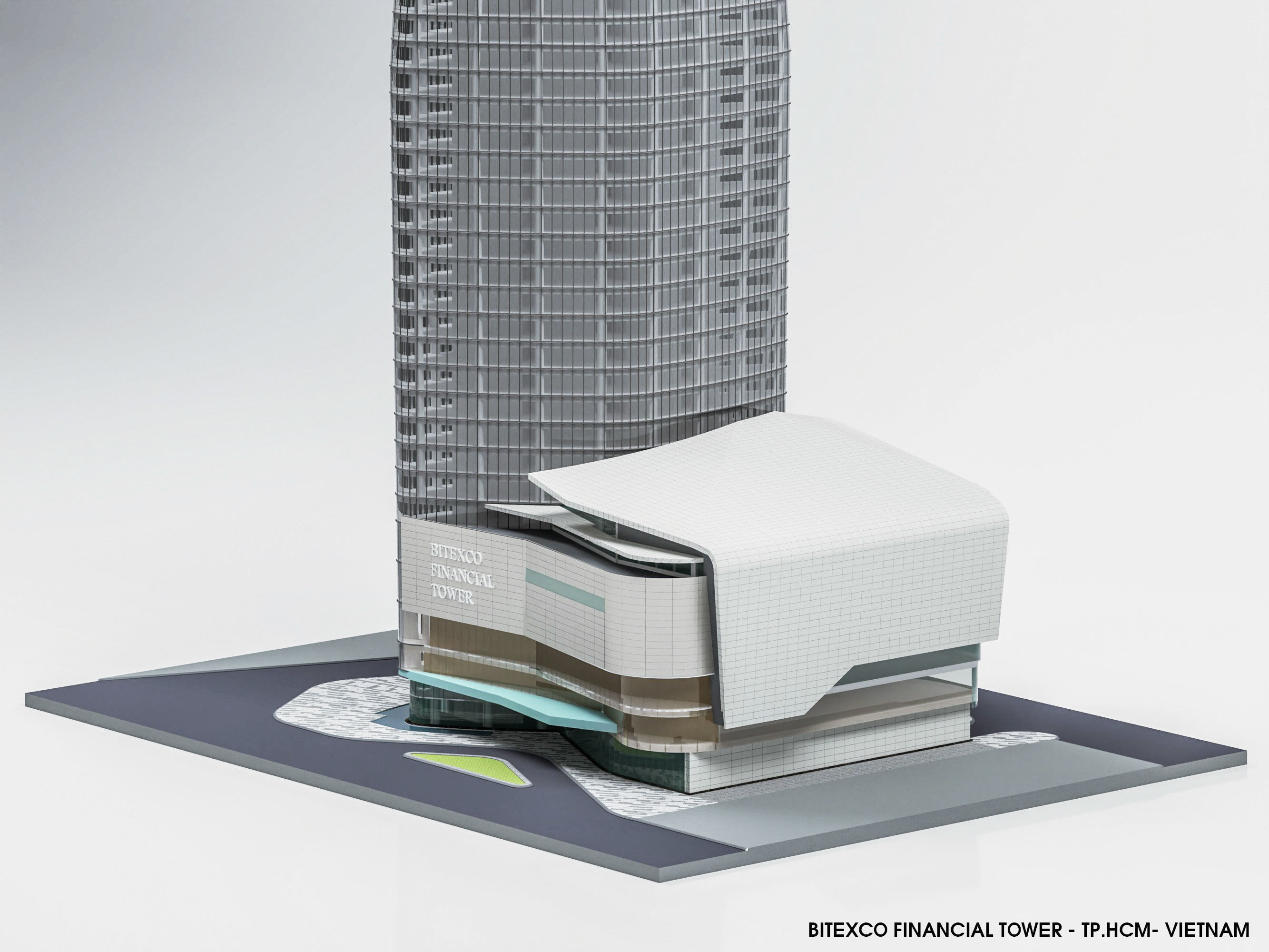 BITEXCO FINANCIAL TOWER Low-poly 3D model_14