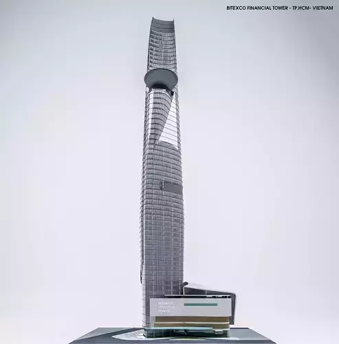 BITEXCO FINANCIAL TOWER Low-poly 3D model