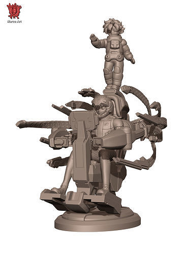Gundam witch pilot seat 3D file 3D print model