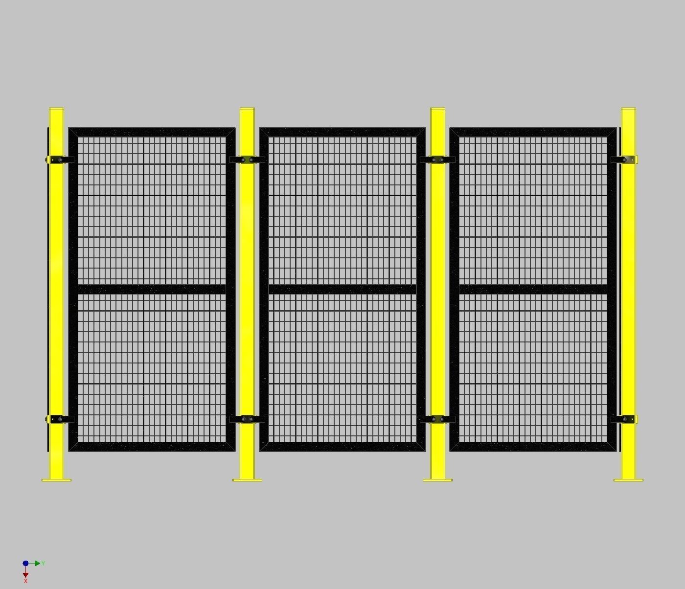 26347-SAFETY FENCE 7 UNIT 3D model_2