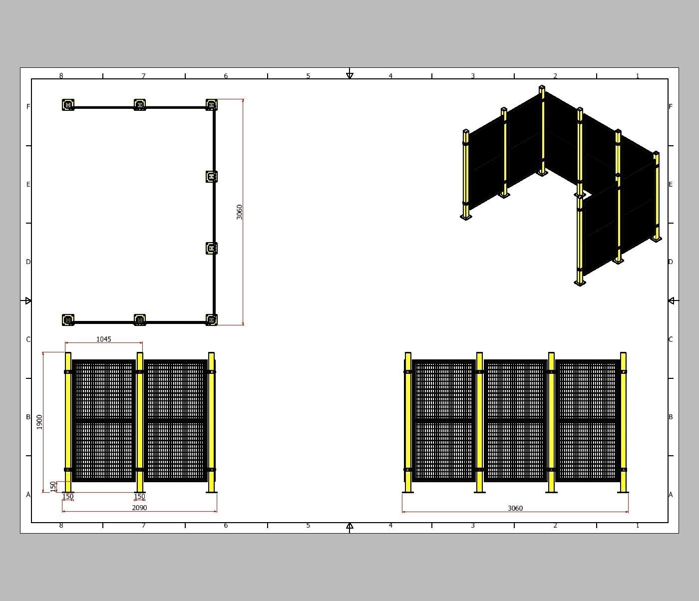 26347-SAFETY FENCE 7 UNIT 3D model_9