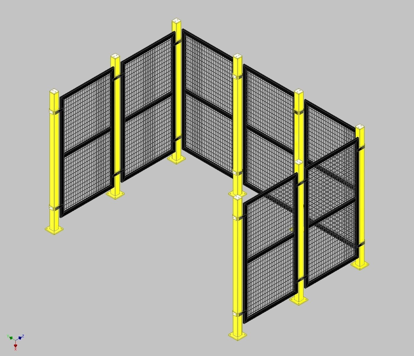 26347-SAFETY FENCE 7 UNIT 3D model_6