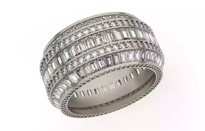 Wed Band Style 1 3D print model