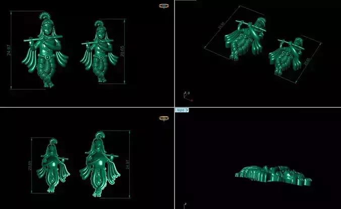 krishna 3D print model