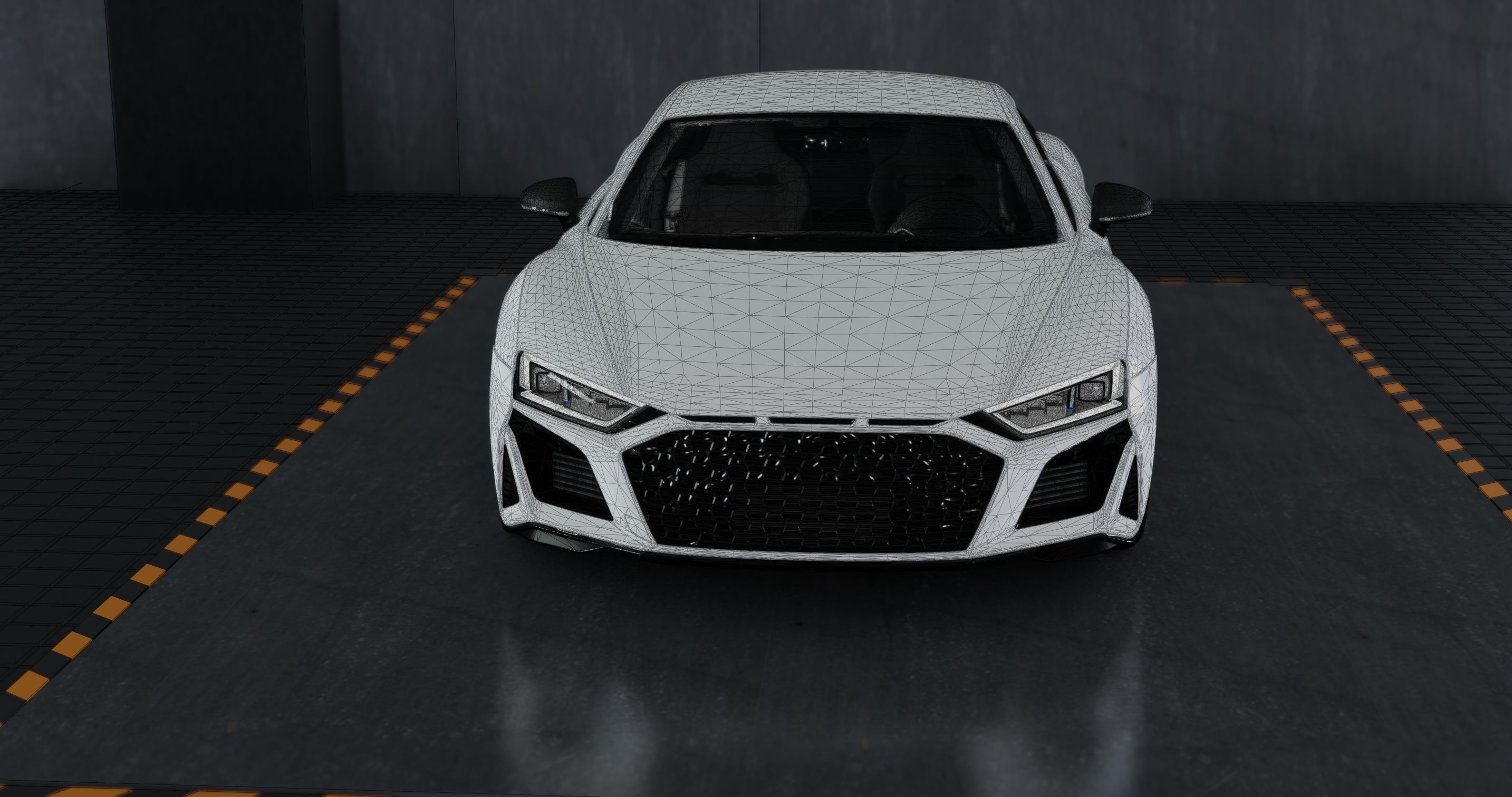 Audi R8 Realistic Unreal Engine 5 Game Ready 3D model_8
