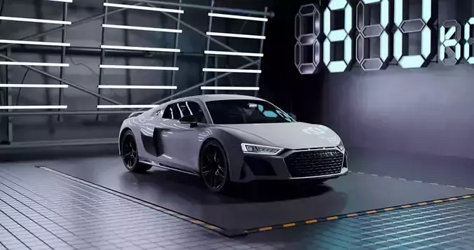 Audi R8 Realistic Unreal Engine 5 Game Ready 3D model
