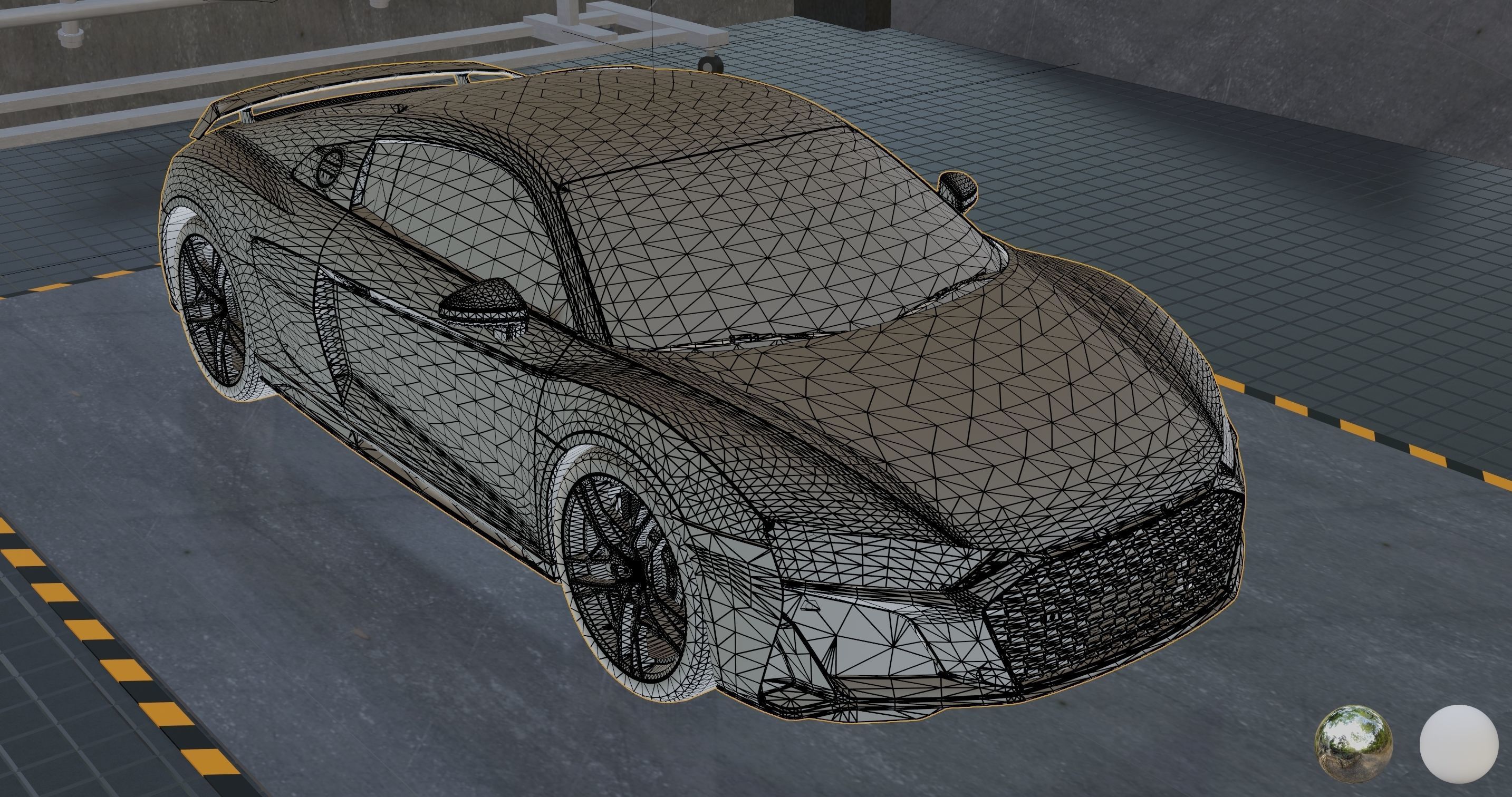 Audi R8 Realistic Unreal Engine 5 Game Ready 3D model_7