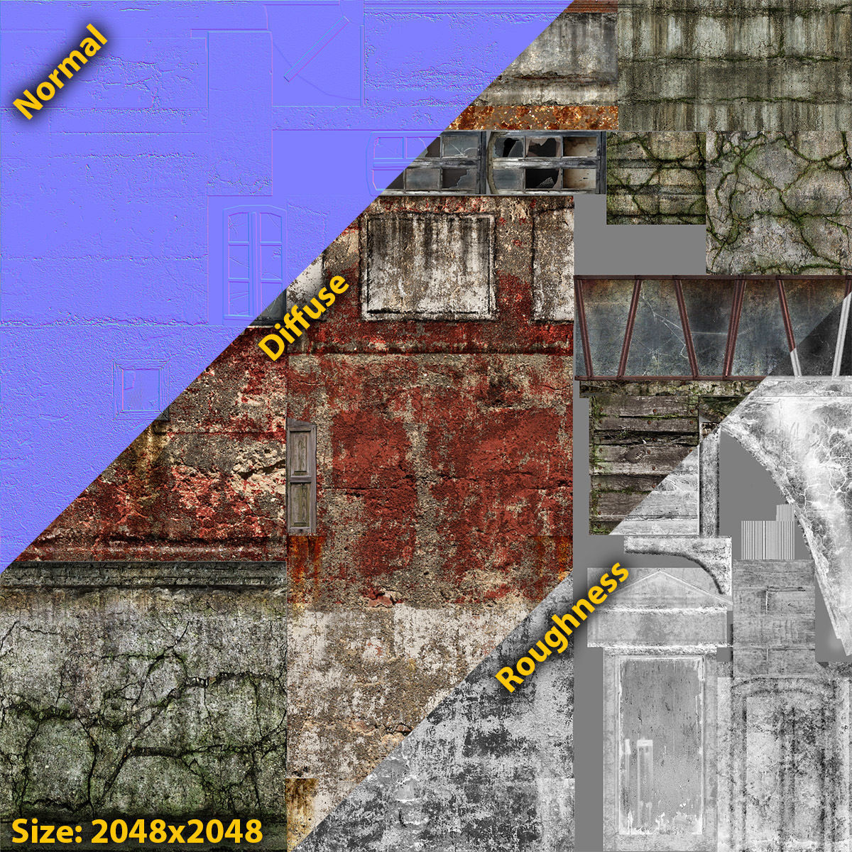 Abandoned Lighthouse Game Ready Low-poly 3D model_8