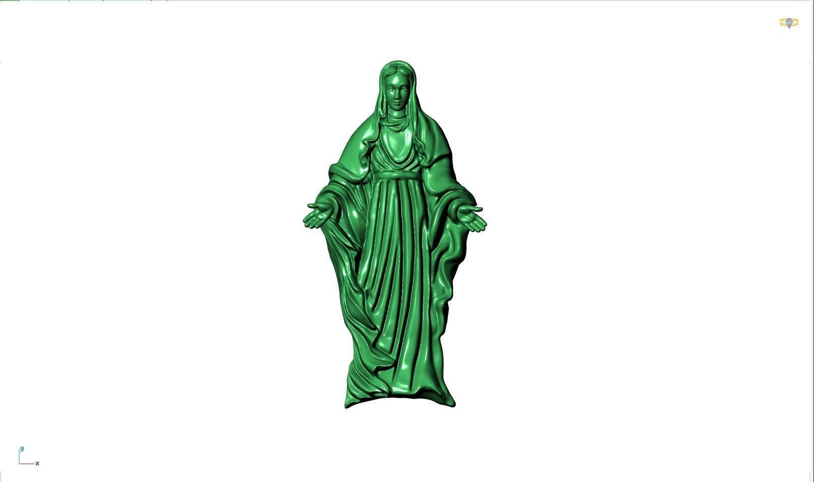 JESUS PENDANT 3D model_1