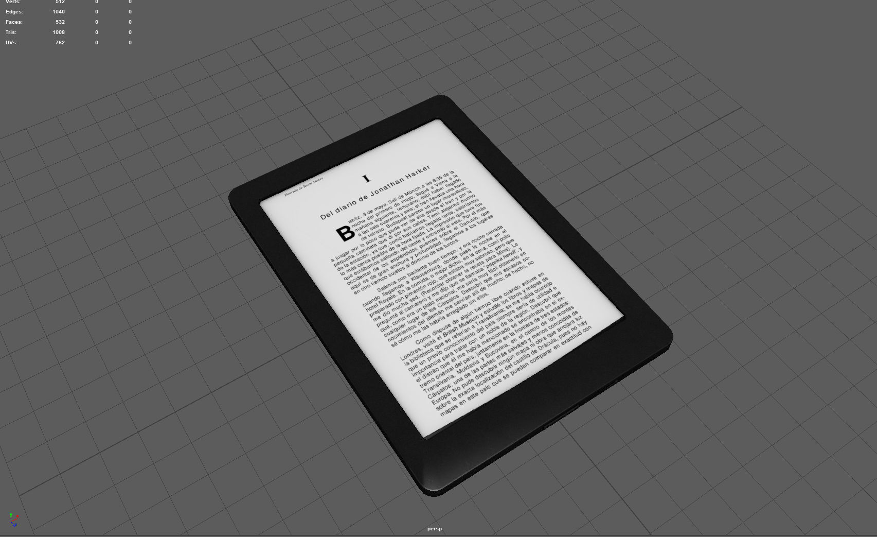 Ebook Low-poly 3D model_3