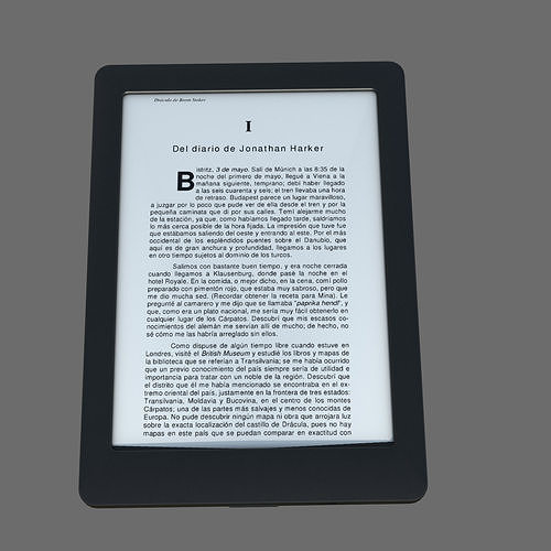 Ebook Low-poly 3D model
