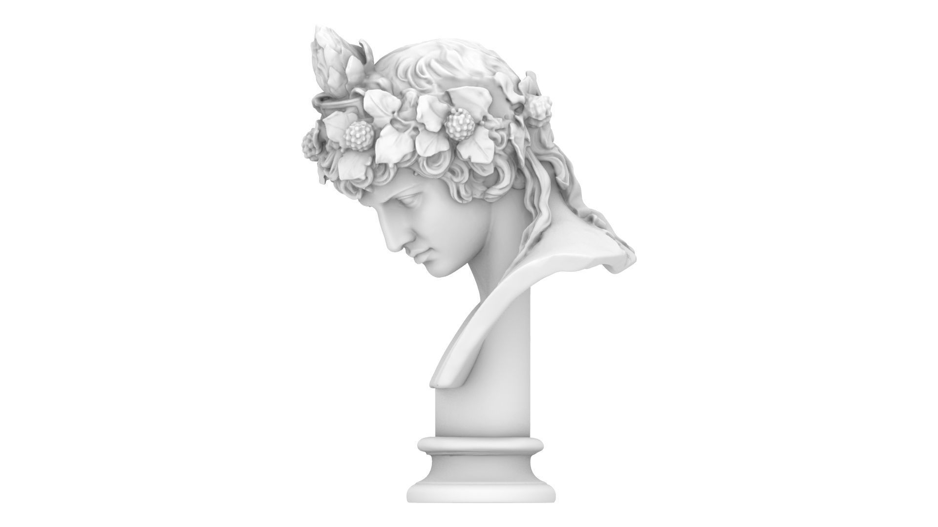 Antinous as Dionysus 3D print model_6