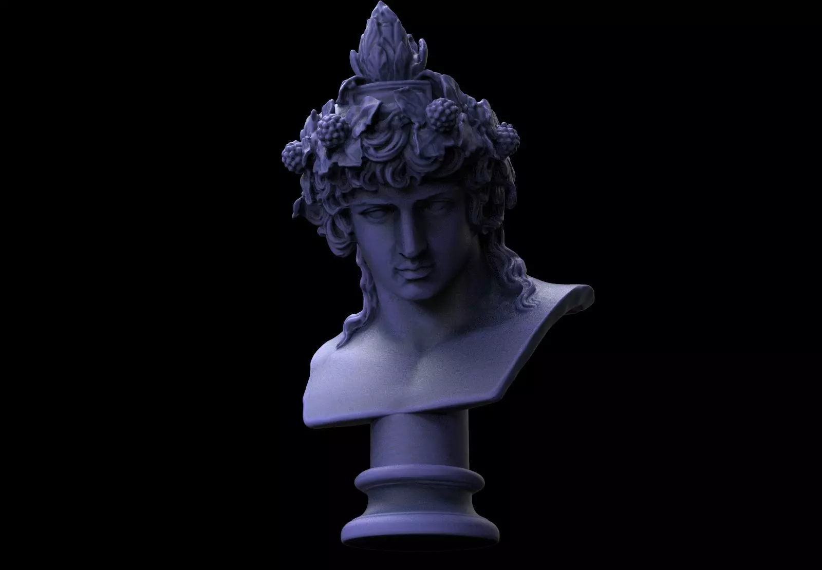 Antinous as Dionysus 3D print model_0