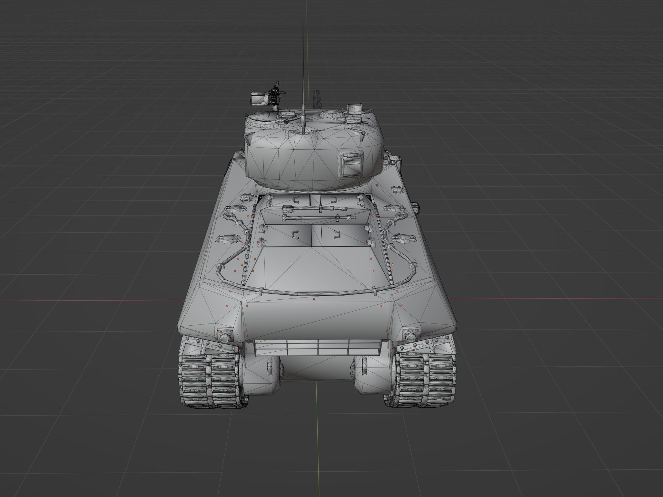 M6 Heavy Low-poly 3D model_3