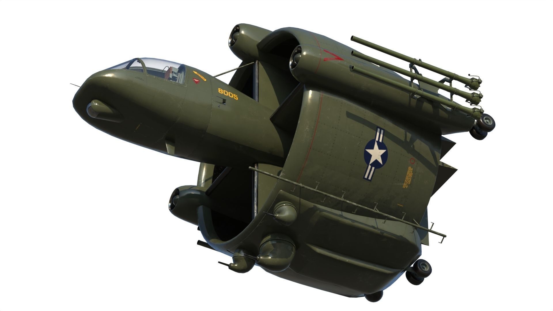 Convair model 49 3D model | CGTrader
