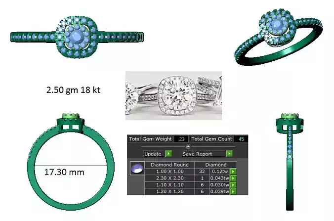 Iight Weight Engagement Ring