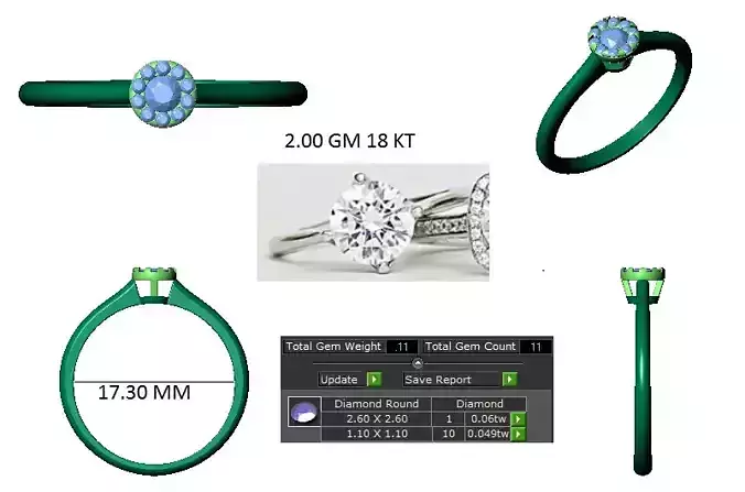 Iight Weight Engagement Ring