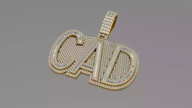 hip hop pendent 3d model printable model