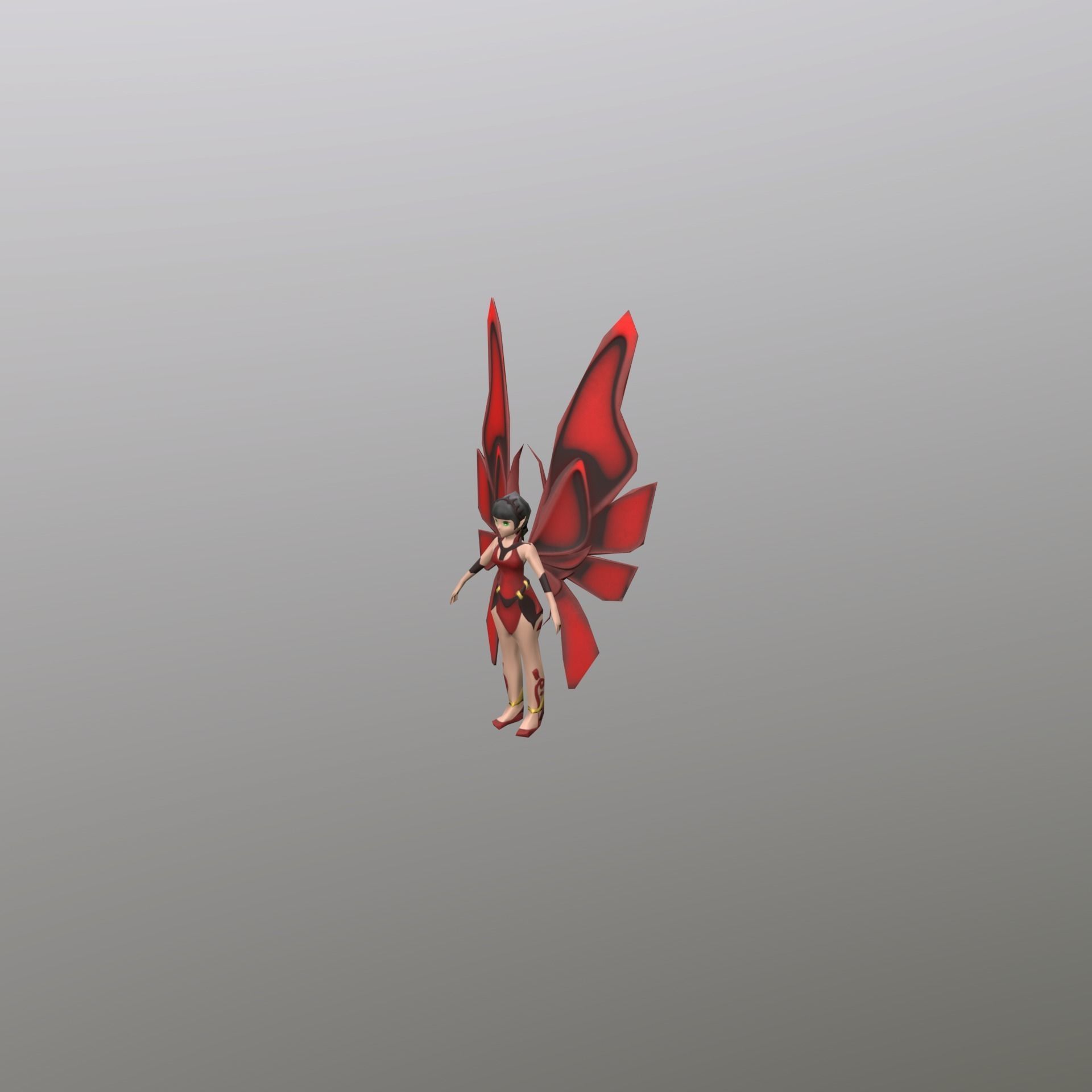 fairy Free low-poly 3D model_4