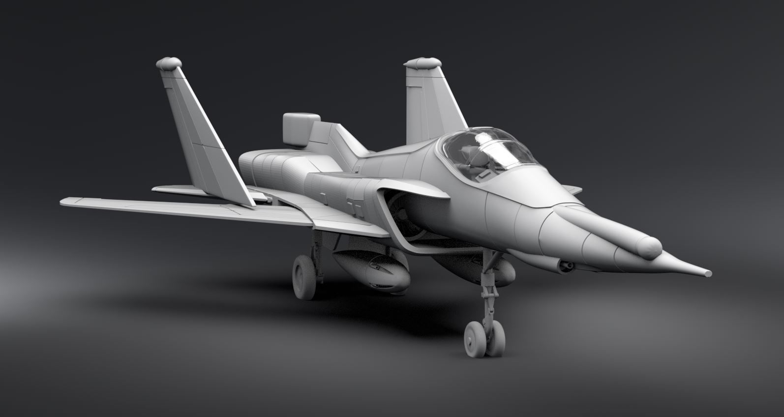 Mig242 Flamefox Scale model 3D print model_4