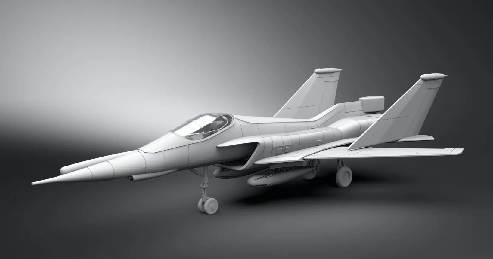 Mig242 Flamefox Scale model 3D print model_0