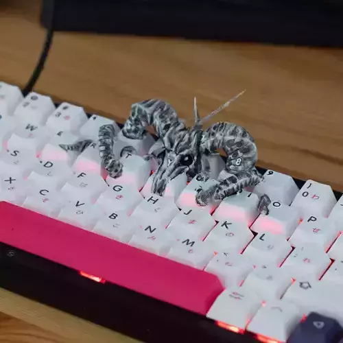 Horned Skull Animal Keycaps