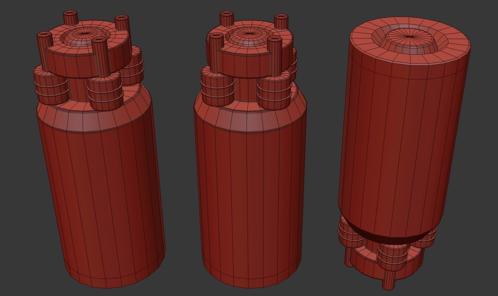 Sci-Fi Teleport Grenade Low-poly 3D model_14