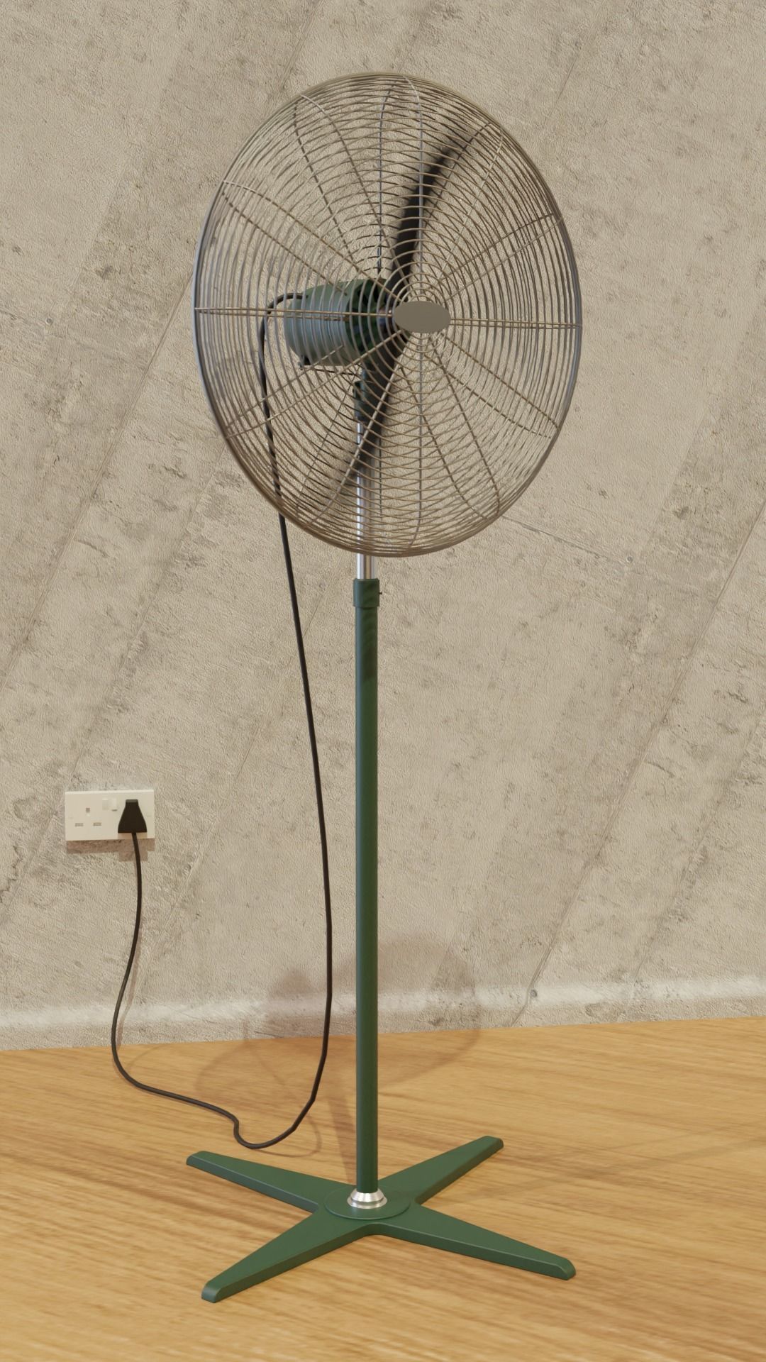 Ox Standing Fan 3D model_3