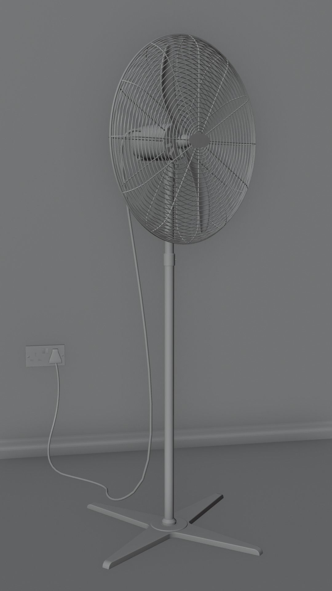 Ox Standing Fan 3D model_1