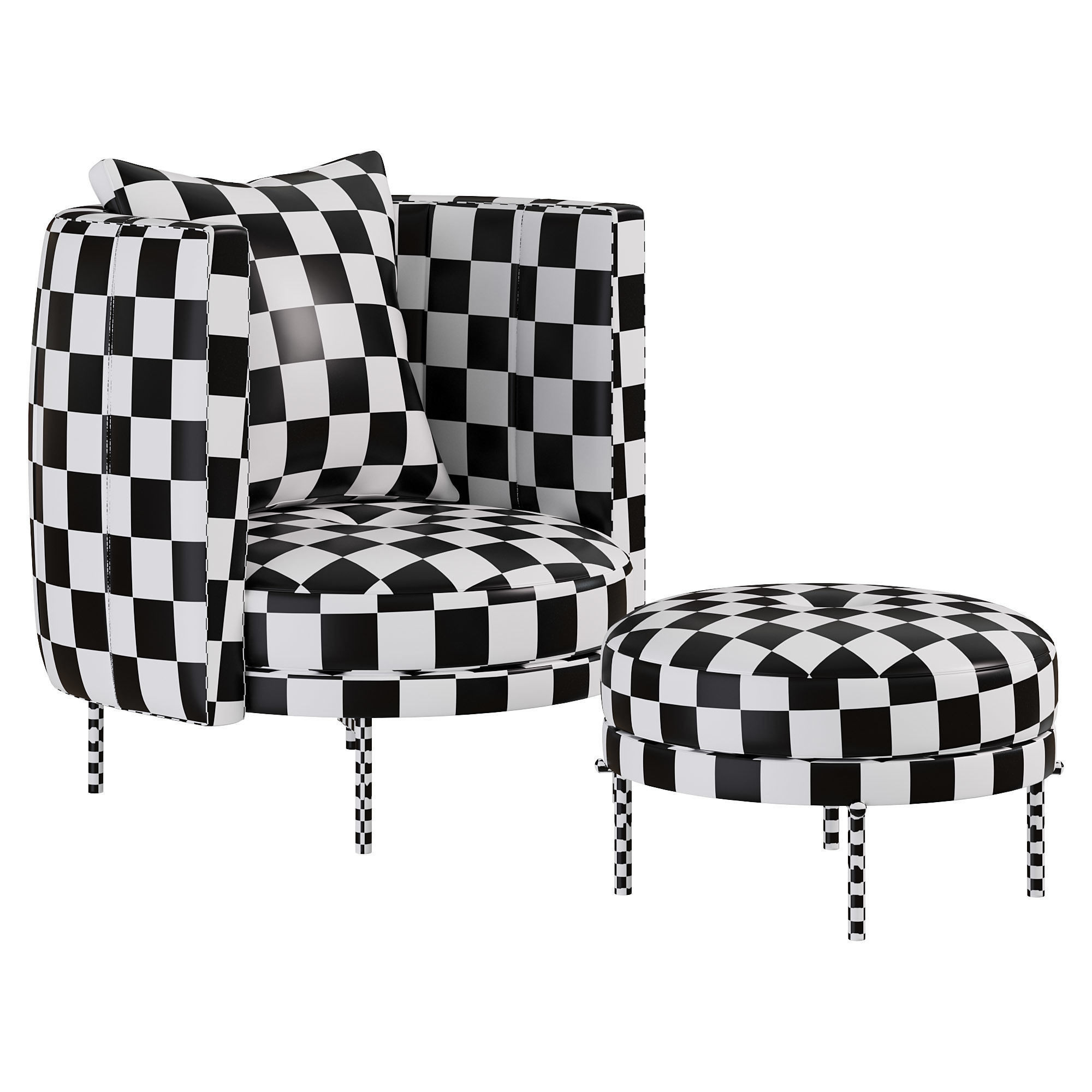 Torii armchair 3D model_4