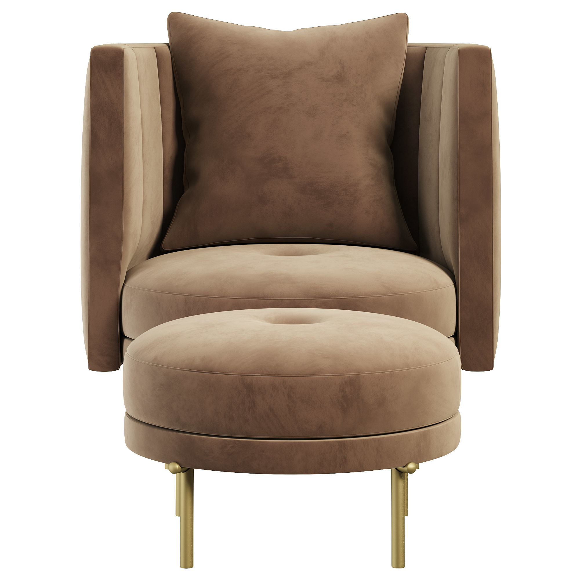 Torii armchair 3D model_1