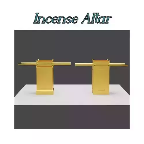 Incense Altar Low-poly 3D model