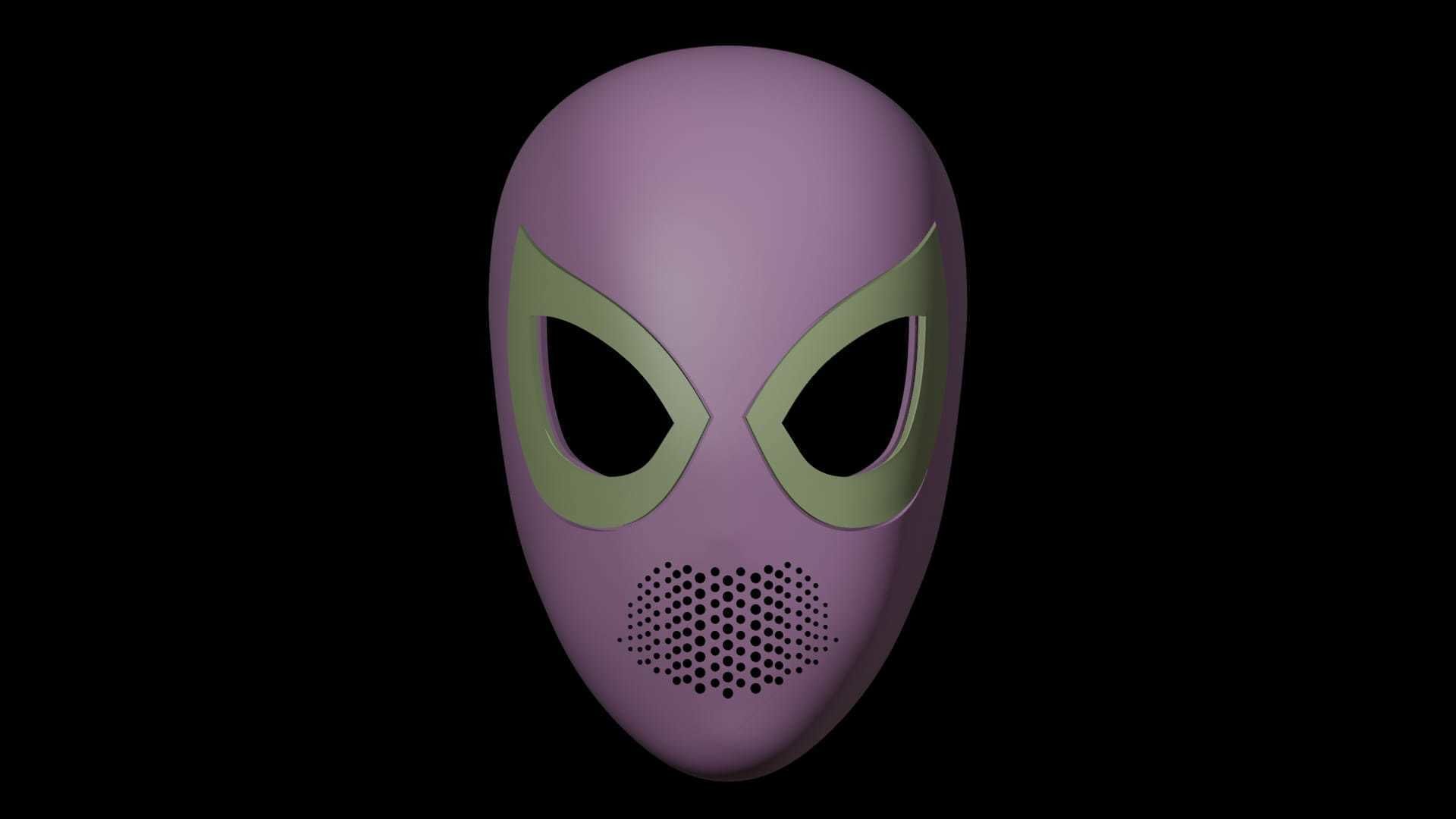 peter b parker faceshell v2 3D print model_2