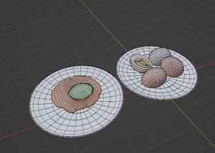 Boiled and fried EGGS Low-poly 3D model_13